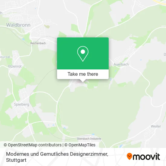 Карта Modernes und Gemutliches Designerzimmer