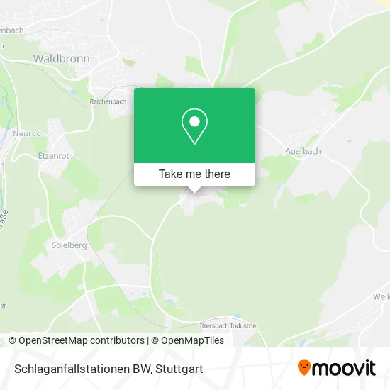 Карта Schlaganfallstationen BW