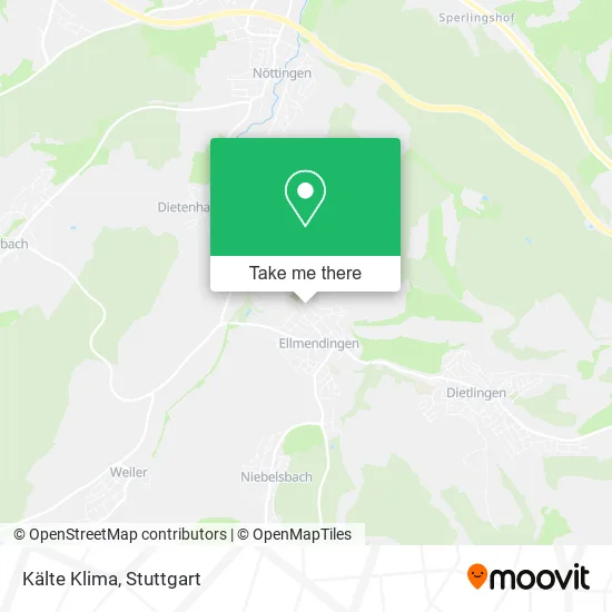 Kälte Klima map