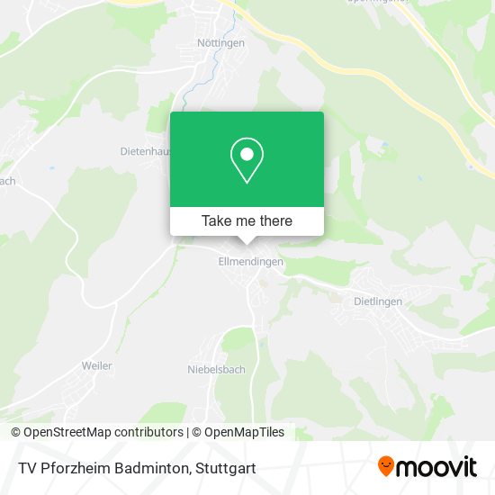 TV Pforzheim Badminton map