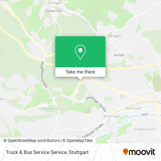 Truck & Bus Service Service map