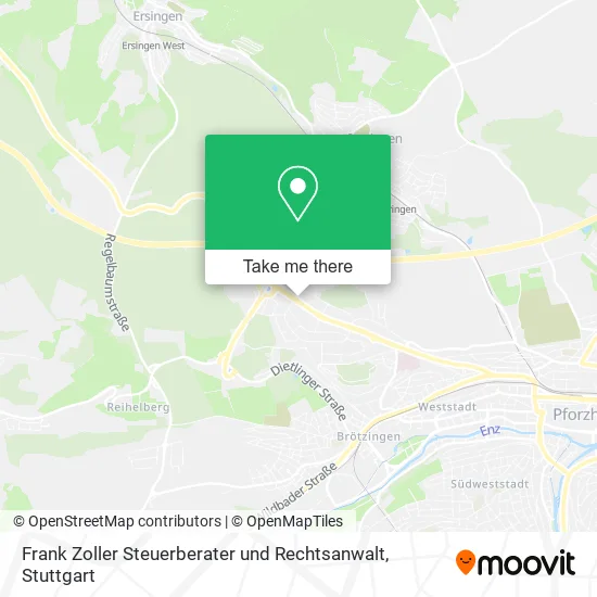 Карта Frank Zoller Steuerberater und Rechtsanwalt