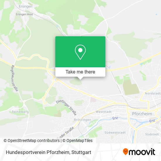 Hundesportverein Pforzheim map