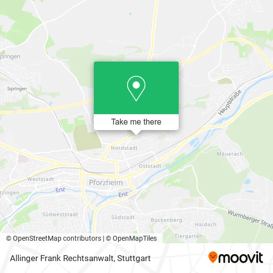 Карта Allinger Frank Rechtsanwalt