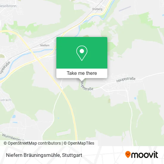 Карта Niefern Bräuningsmühle