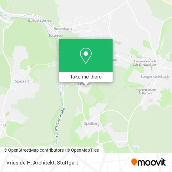 Карта Vries de H. Architekt