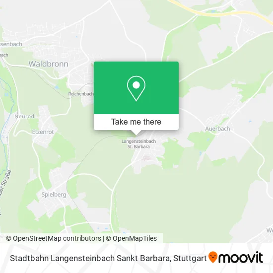 Stadtbahn Langensteinbach Sankt Barbara map