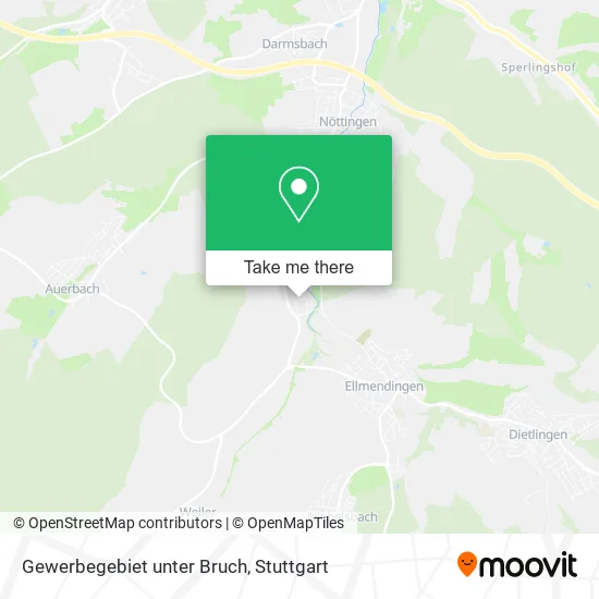 Карта Gewerbegebiet unter Bruch