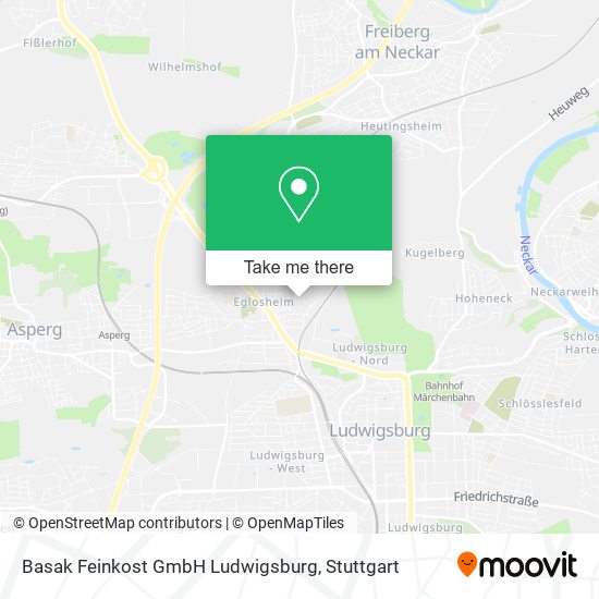 Basak Feinkost GmbH Ludwigsburg map