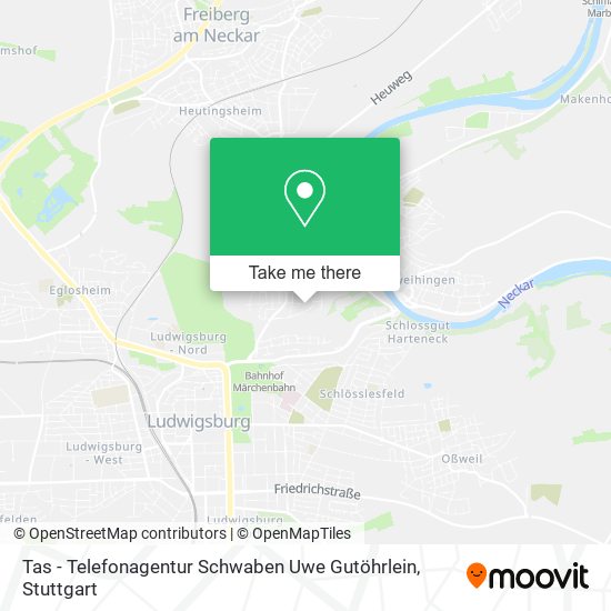 Tas - Telefonagentur Schwaben Uwe Gutöhrlein map