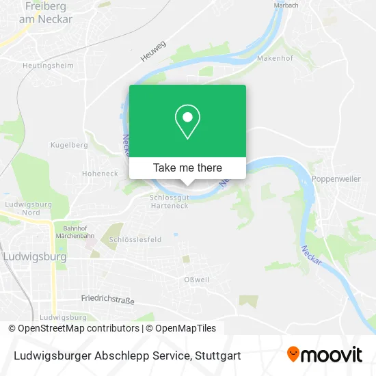 Карта Ludwigsburger Abschlepp Service