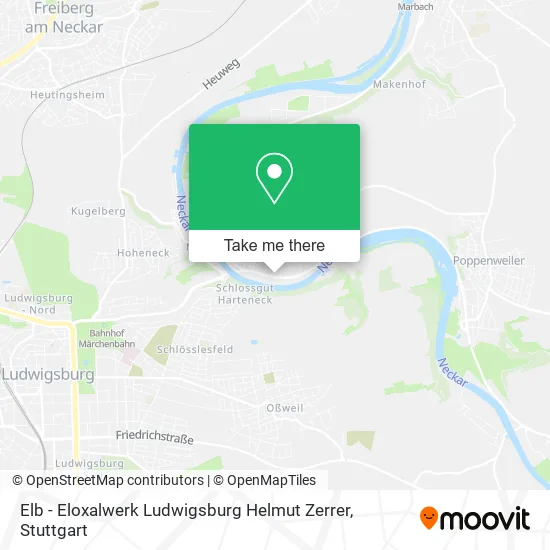 Карта Elb - Eloxalwerk Ludwigsburg Helmut Zerrer