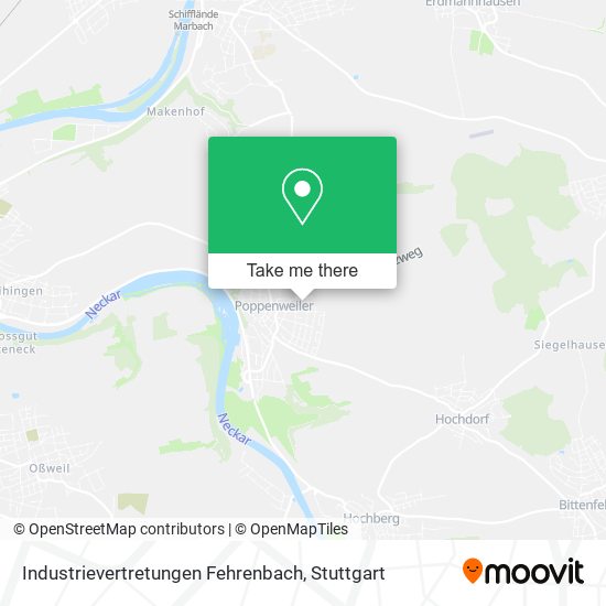 Industrievertretungen Fehrenbach map
