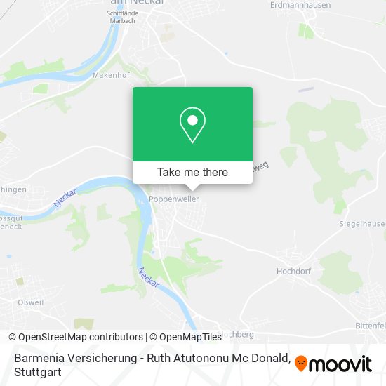 Barmenia Versicherung - Ruth Atutononu Mc Donald map