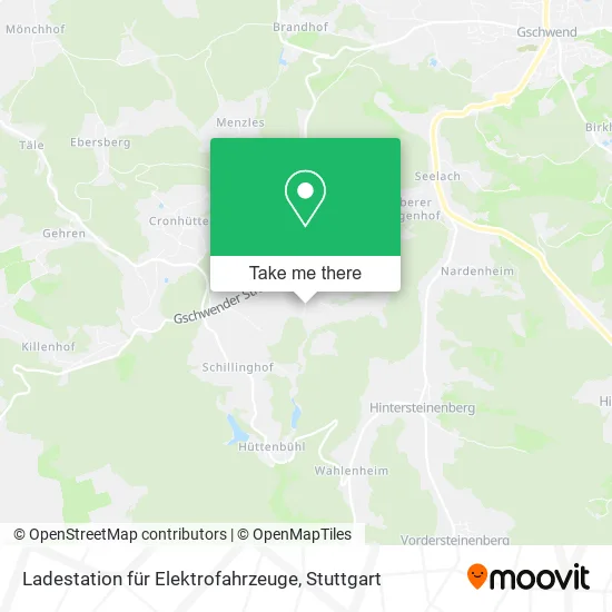 Карта Ladestation für Elektrofahrzeuge