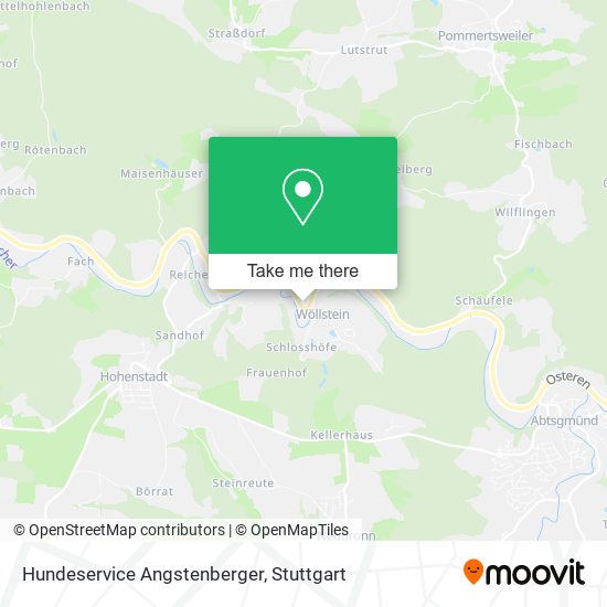 Hundeservice Angstenberger map