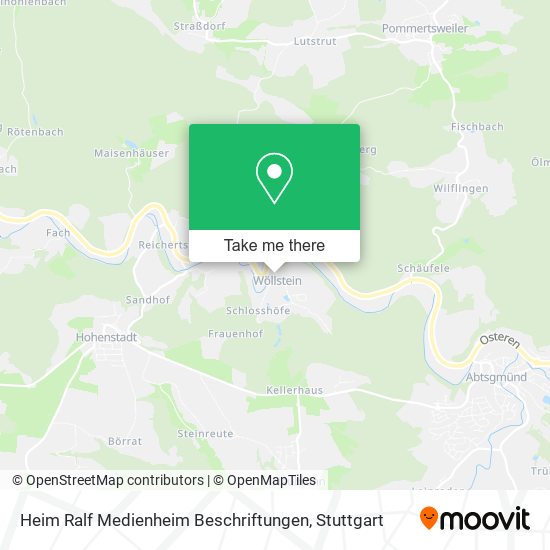 Карта Heim Ralf Medienheim Beschriftungen