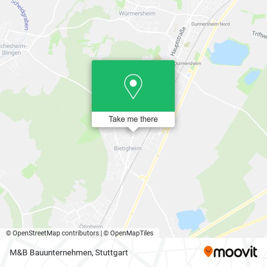 M&B Bauunternehmen map