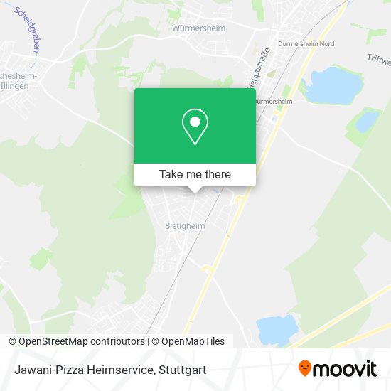 Jawani-Pizza Heimservice map