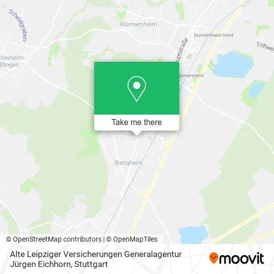 Карта Alte Leipziger Versicherungen Generalagentur Jürgen Eichhorn