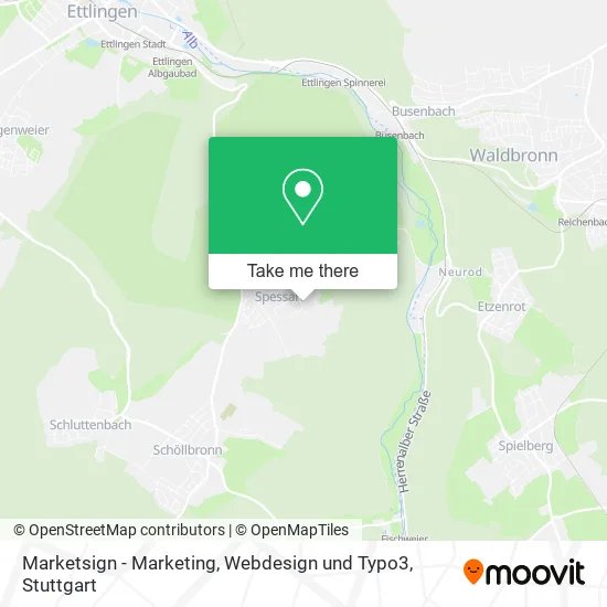 Карта Marketsign - Marketing, Webdesign und Typo3