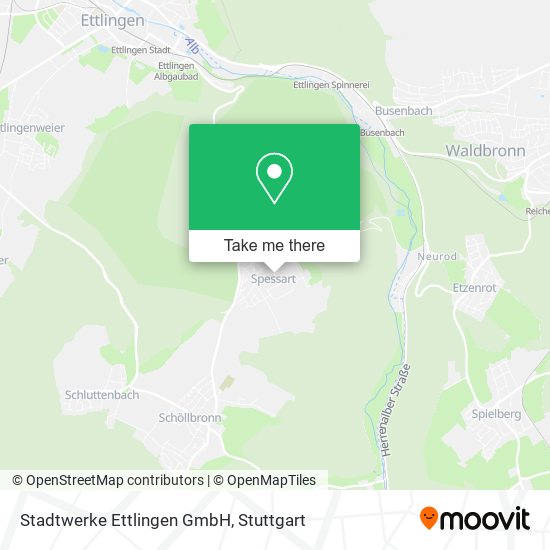 Stadtwerke Ettlingen GmbH map