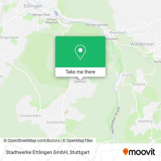 Карта Stadtwerke Ettlingen GmbH