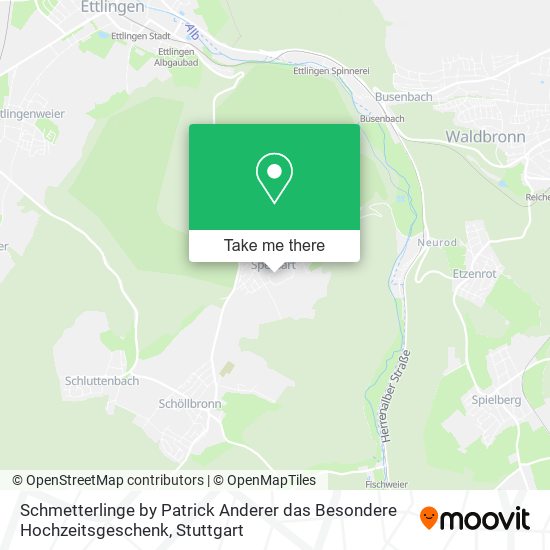 Schmetterlinge by Patrick Anderer das Besondere Hochzeitsgeschenk map
