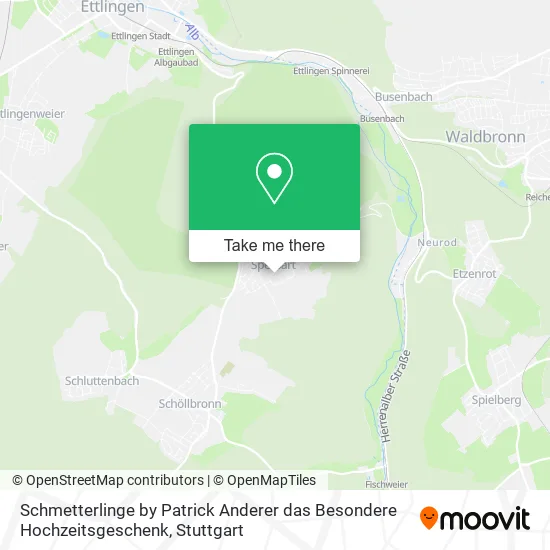 Карта Schmetterlinge by Patrick Anderer das Besondere Hochzeitsgeschenk