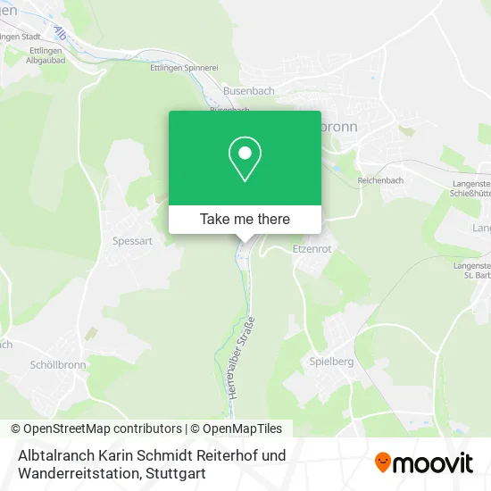 Карта Albtalranch Karin Schmidt Reiterhof und Wanderreitstation