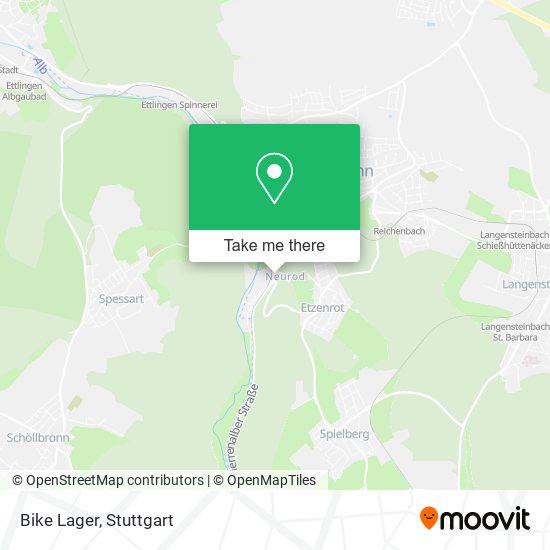 Bike Lager map