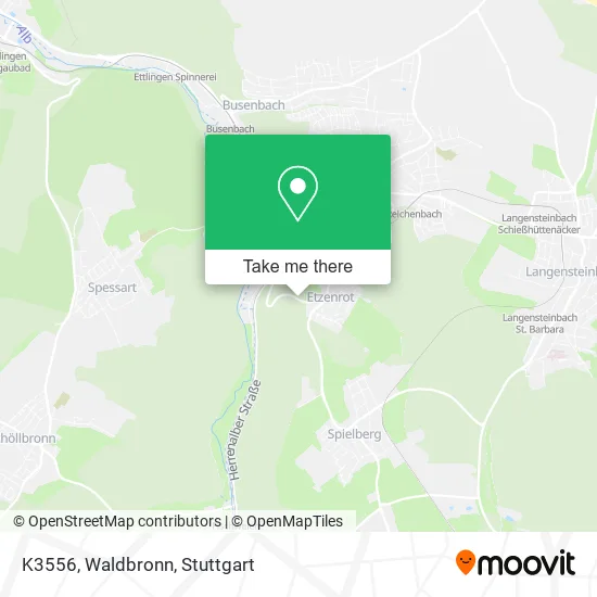 Карта K3556, Waldbronn