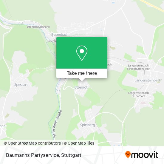 Baumanns Partyservice map