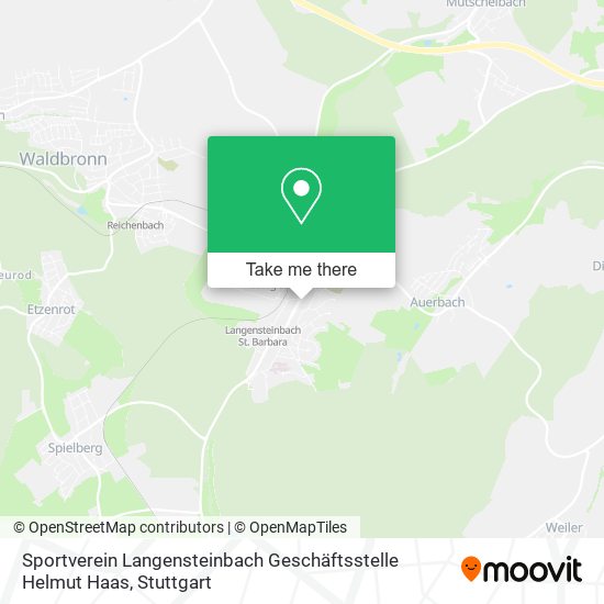 Sportverein Langensteinbach Geschäftsstelle Helmut Haas map