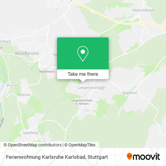 Карта Ferienwohnung Karlsruhe Karlsbad