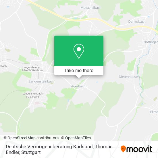 Deutsche Vermögensberatung Karlsbad, Thomas Endler map
