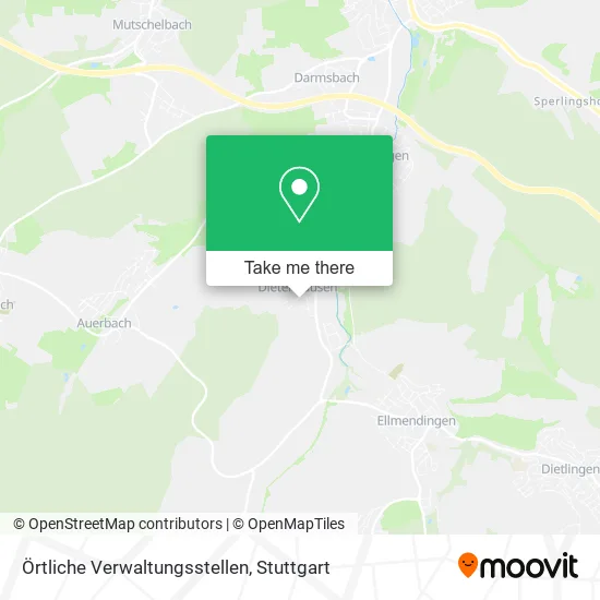 Карта Örtliche Verwaltungsstellen