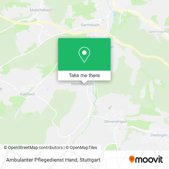 Карта Ambulanter Pflegedienst Hand