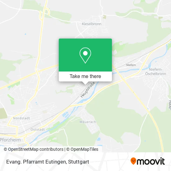 Карта Evang. Pfarramt Eutingen