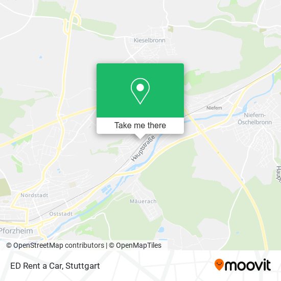 ED Rent a Car map