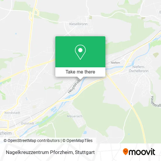 Карта Nagelkreuzzentrum Pforzheim
