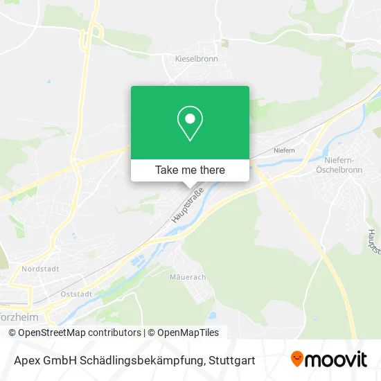 Карта Apex GmbH Schädlingsbekämpfung