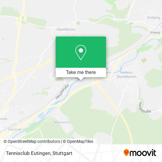 Tennisclub Eutingen map