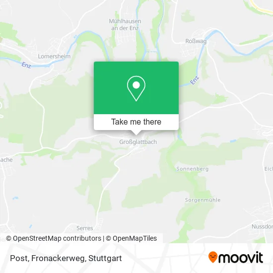 Карта Post, Fronackerweg