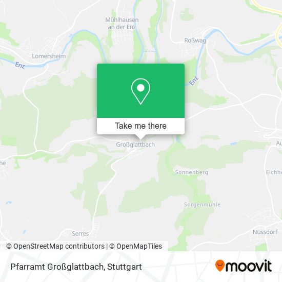 Pfarramt Großglattbach map