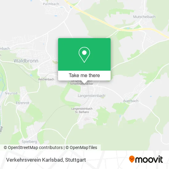 Карта Verkehrsverein Karlsbad