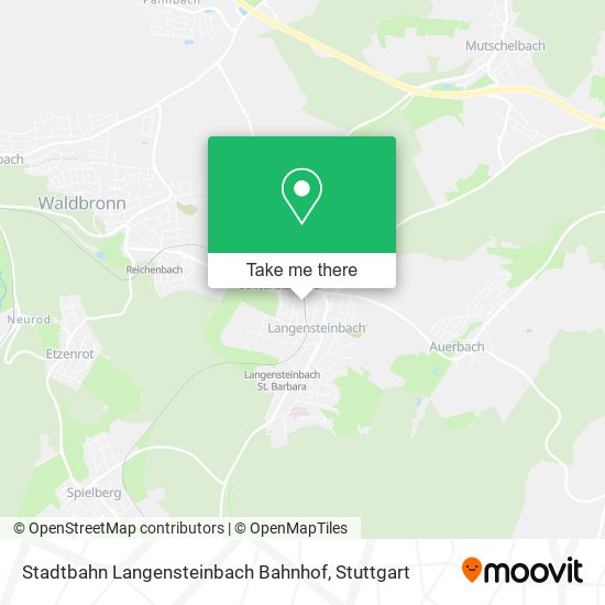 Stadtbahn Langensteinbach Bahnhof map