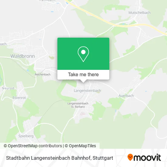 Карта Stadtbahn Langensteinbach Bahnhof