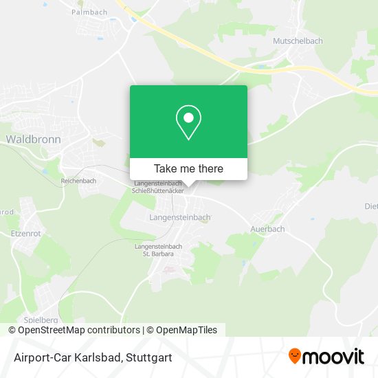 Airport-Car Karlsbad map