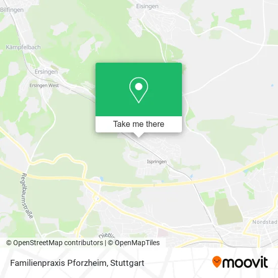 Карта Familienpraxis Pforzheim